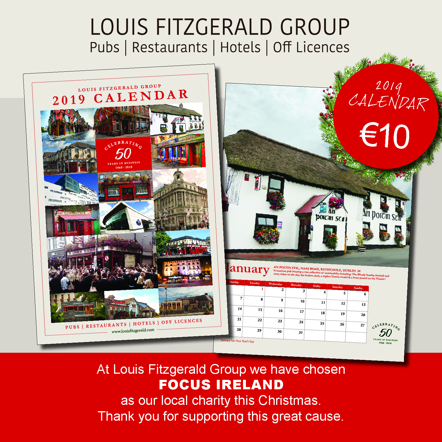 Louis Fitzgerald Group 2019 Calendars